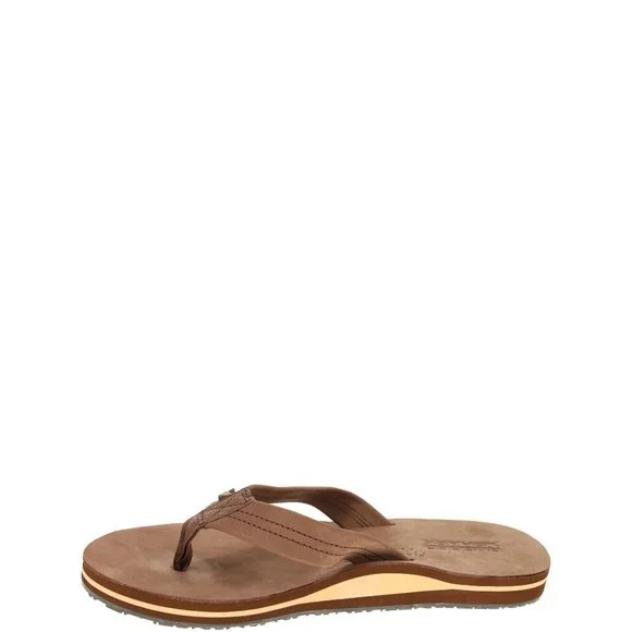 Rugged Shark Men's Leather Thong Flip Flop Sandal - Picture 2 of 7